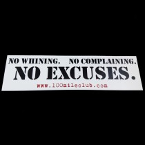 No Excuses Sticker