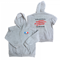 Kids Zip-Up Hoodie - Grey