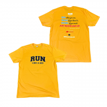 Run Like A Kid Tee - Yellow