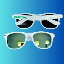 100 Mile Club Sunglasses (White/Green)